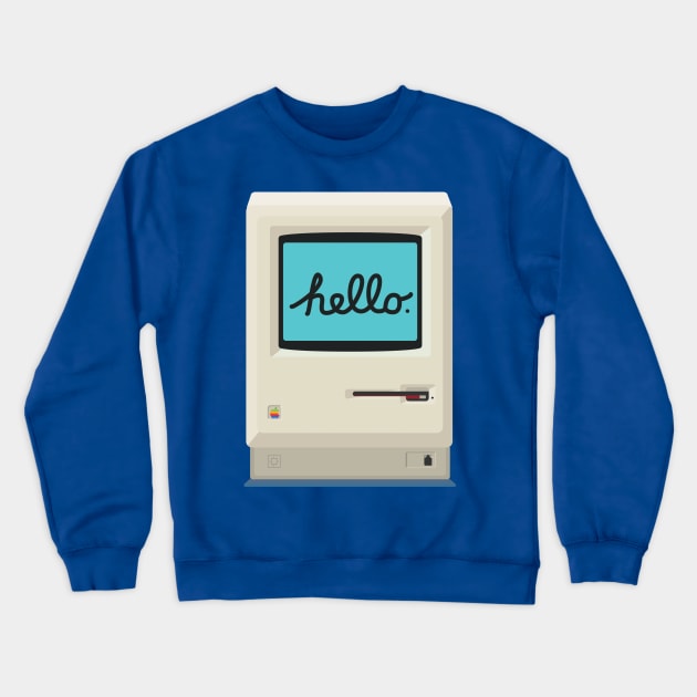 Flat 1984 Macintosh Crewneck Sweatshirt by AxelCardinaels